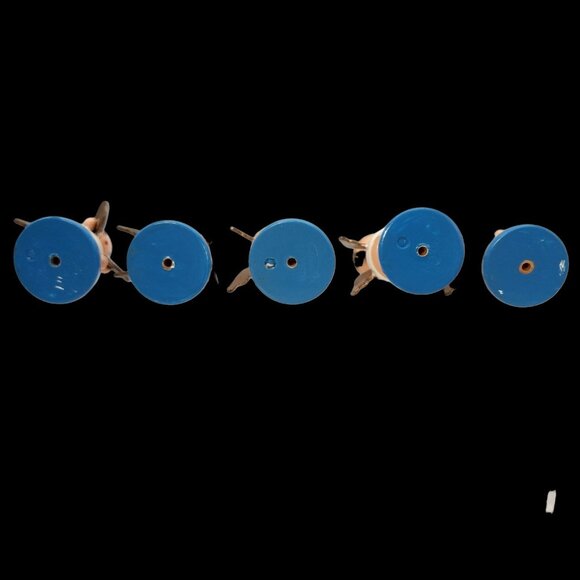 5 Wood Angel Musical Christmas Figurines Goula Spain Erzgebirge 2" Vintage READ - Picture 6 of 9